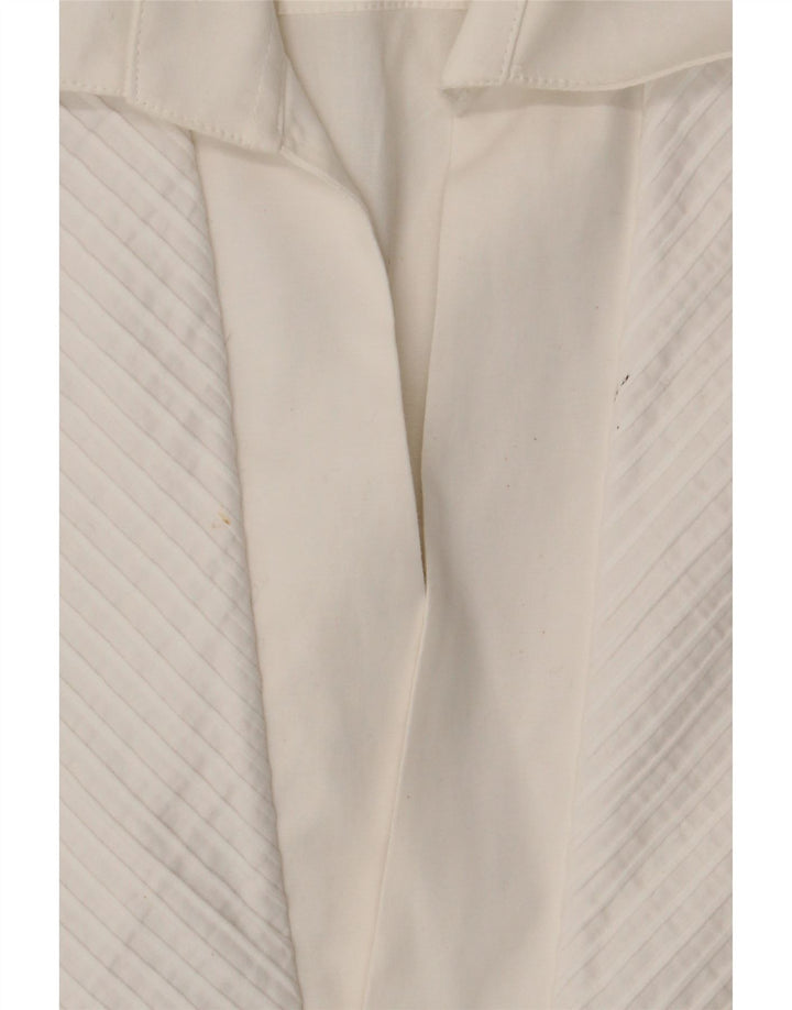Vintage Womens Shirt UK 14 Medium White Cotton
