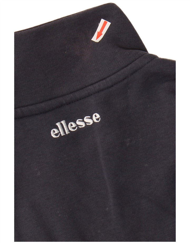 Ellesse Mens Graphic Tracksuit Top Jacket XL Navy Blue Colourblock Cotton