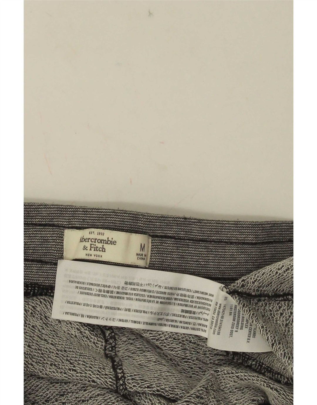 Abercrombie & Fitch Mens Tracksuit Trousers Joggers Medium Grey Flecked