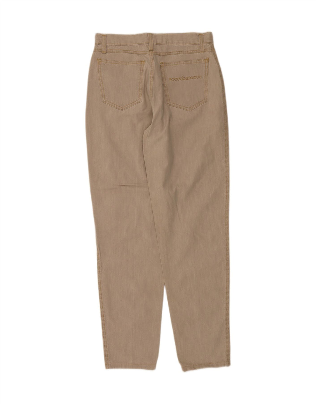 ROCCOBAROCCO Womens Tapered Jeans W30 L30 Beige Vintage Roccobarocco and Second-Hand Roccobarocco from Messina Hembry 