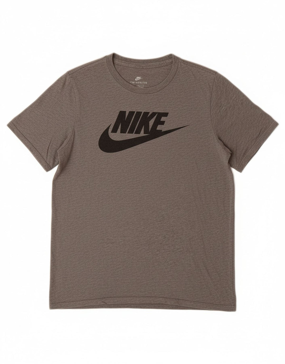 NIKE Boys Athletic Cut Graphic T-Shirt Top 12-13 Years Large Grey Cotton