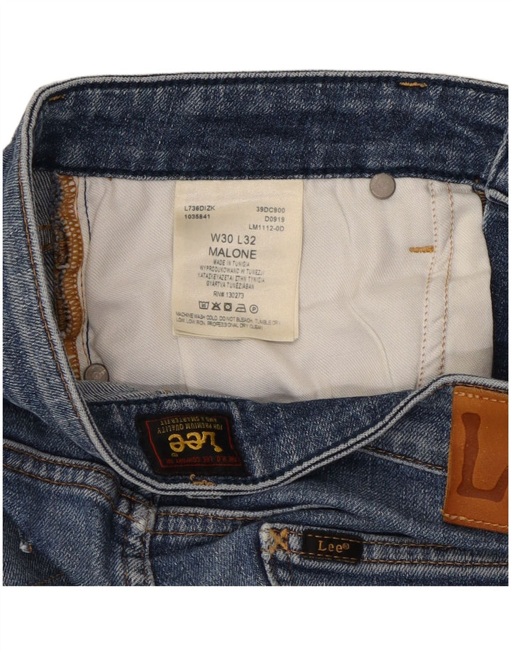 Lee Womens Malone Skinny Jeans W30 L32 Blue Cotton