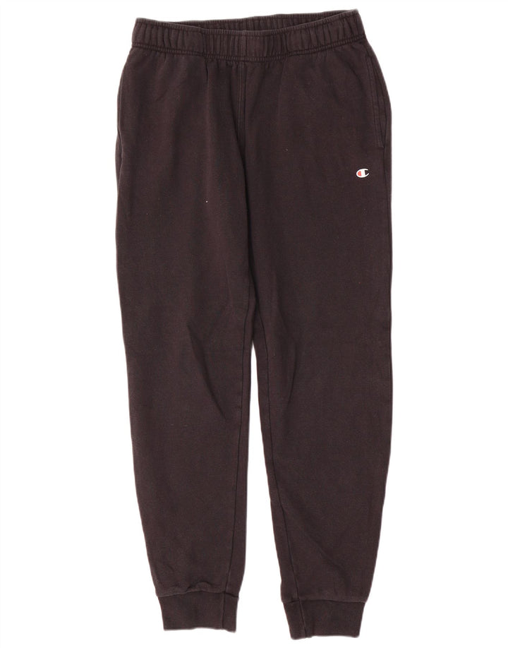 Champion Mens Tracksuit Trousers Joggers Small Black Cotton