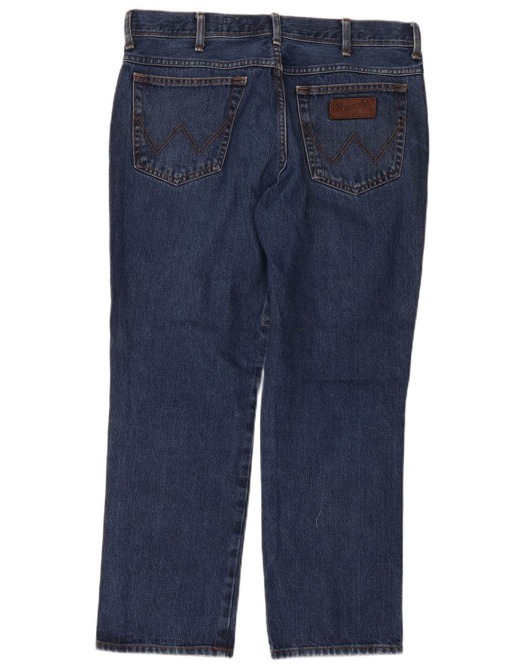 Wrangler Mens Texas Straight Jeans W38 L30 Blue Cotton