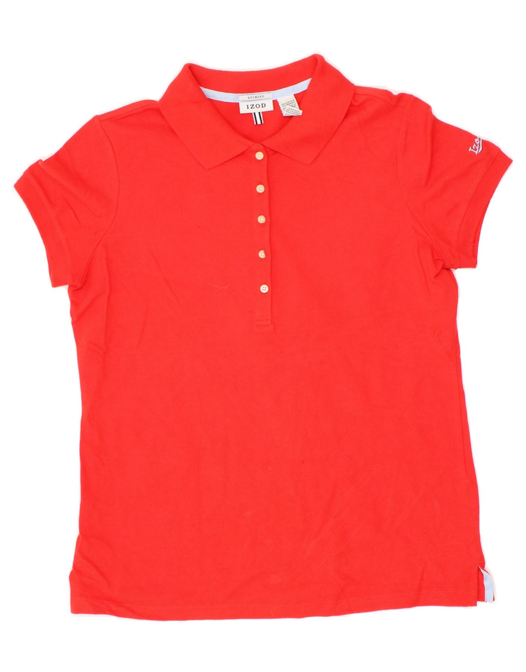 IZOD Womens Polo Shirt UK 10 Small Red Cotton Vintage Izod and Second-Hand Izod from Messina Hembry 