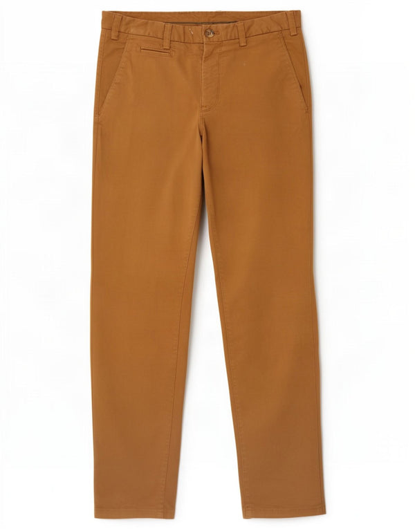 Massimo Dutti Mens Slim Fit Chino Trousers EU 40 Medium W31 L31 Beige