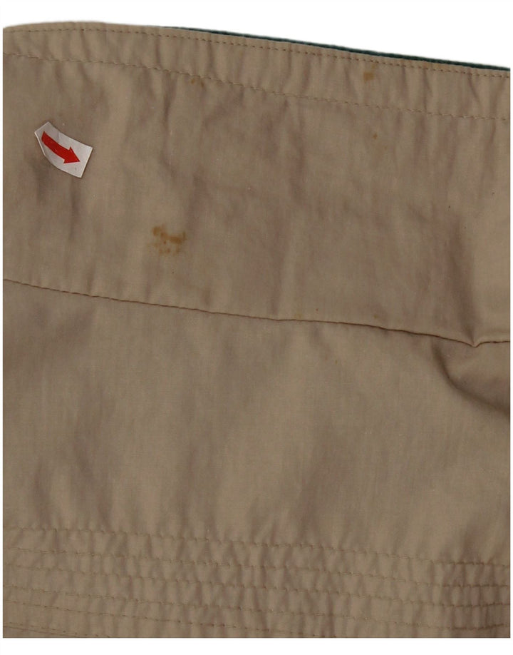 Vintage Mens Bomber Jacket IT 52 XL Beige Polyester