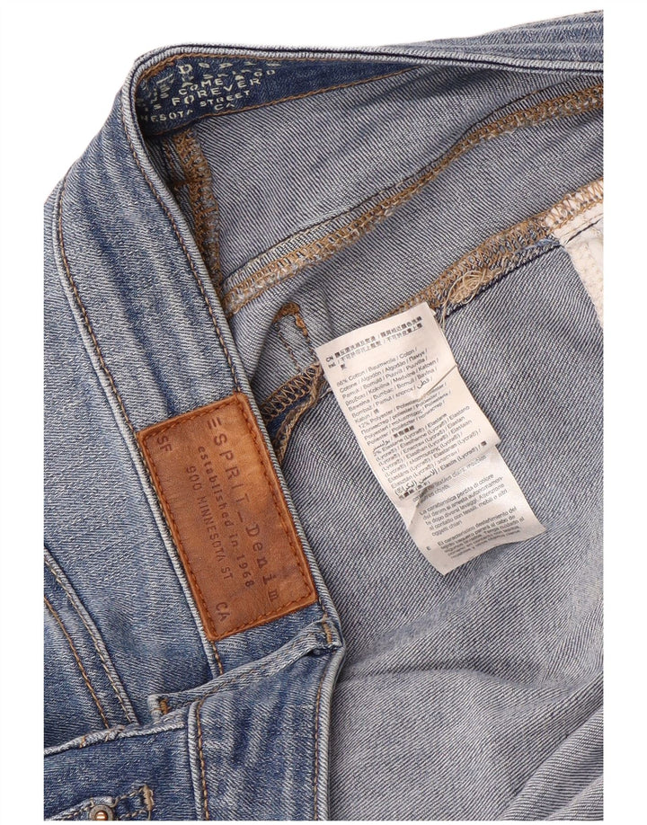 Esprit Womens Denim Skirt W34 Large Blue Cotton