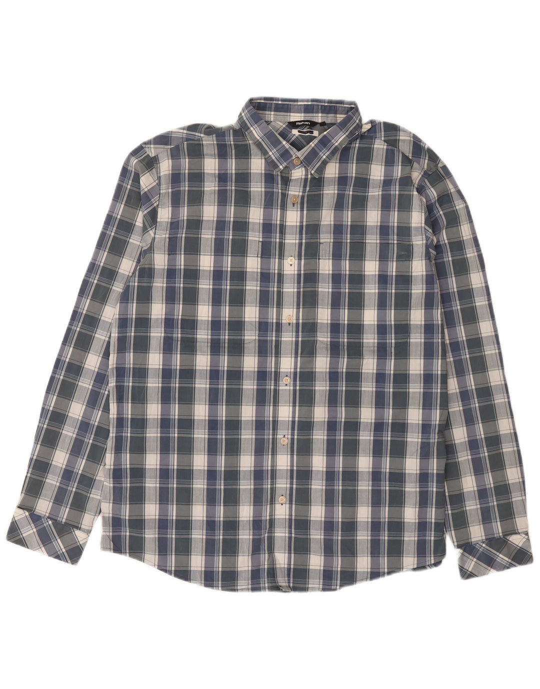 Rohan Mens Shirt XL Blue Check Polyester