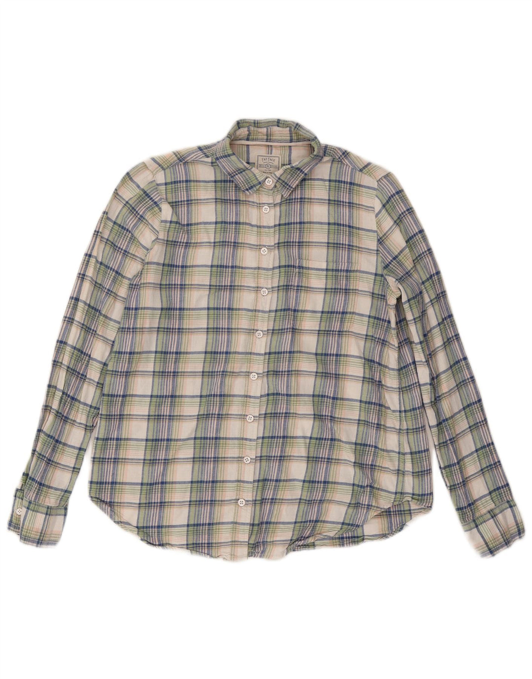 Fat Face Womens Classic Fit Flannel Shirt UK 12 Medium Multicoloured Check