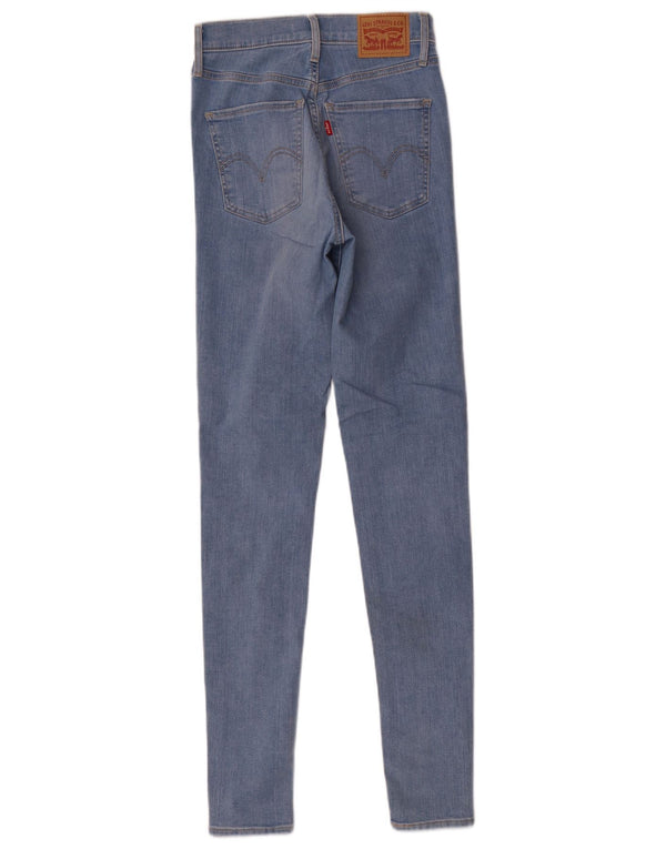 Levi's Womens Mile High Super Skinny Jeans W27 L33 Blue Cotton