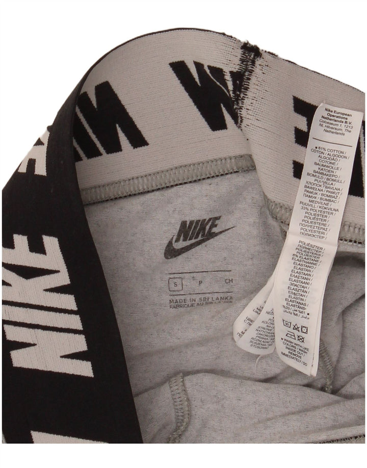 Nike Womens Graphic Leggings UK 10 Small  Grey Cotton