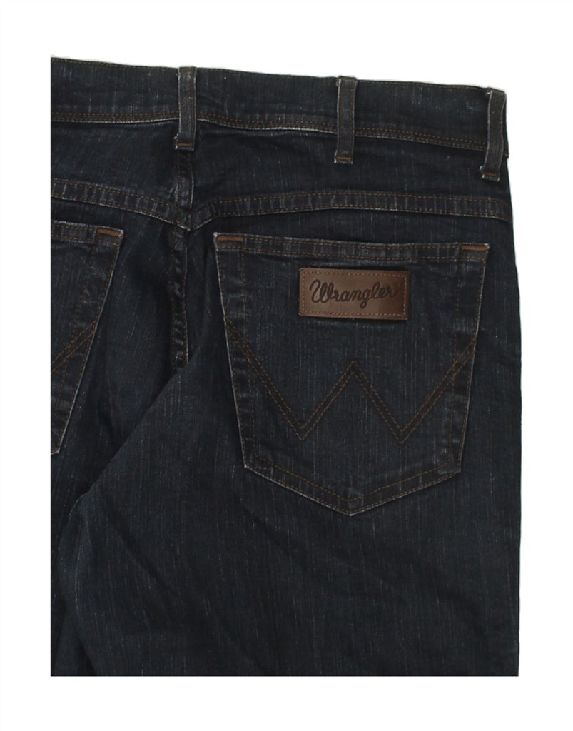 WRANGLER Mens Texas Straight Jeans W33 L32  Navy Blue Cotton | Vintage Wrangler | Thrift | Second-Hand Wrangler | Used Clothing | Messina Hembry 