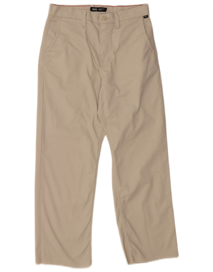 Vans Mens Loose Fit Chino Trousers W30 L29 Beige Polyester