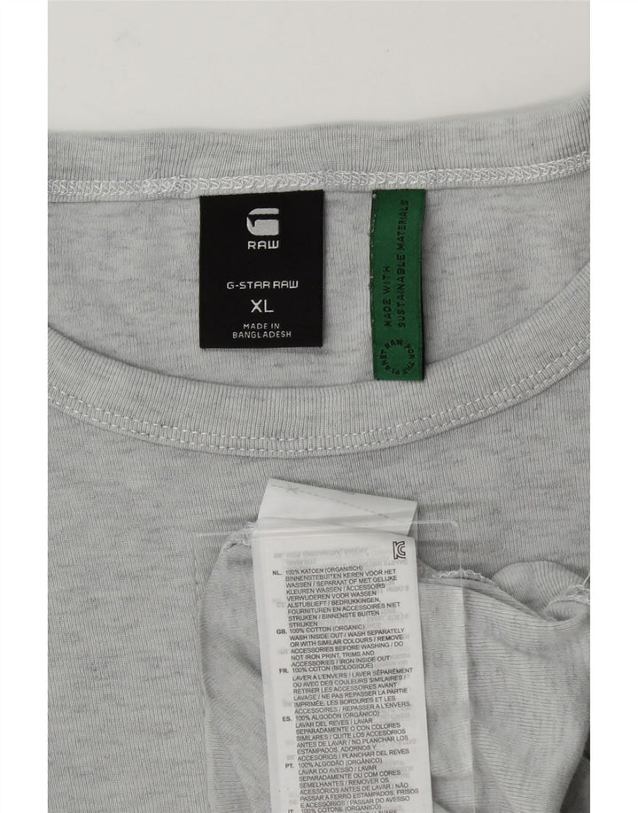 G-STAR Mens T-Shirt Top XL Grey Cotton Vintage G-Star and Second-Hand G-Star from Messina Hembry 