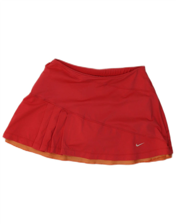 Nike Womens Dri Fit Tennis Skirt UK 8/10 Small Red Polyester