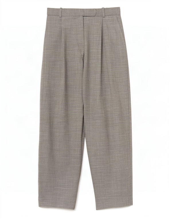 Topshop Womens Loose Fit Cropped Trousers UK 12 Medium W28 L24 Grey