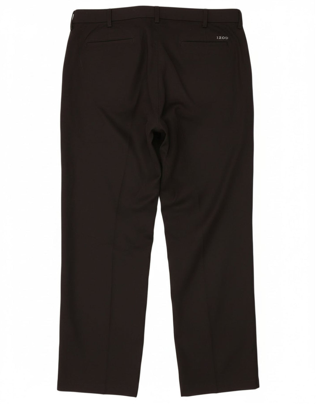 Izod Mens Golf Classic Fit Straight Suit Trousers W38 L32 Black Polyester