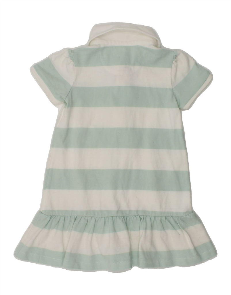 RALPH LAUREN Baby Girls Polo Dress 6-9 Months Green Striped Cotton | Vintage Ralph Lauren | Thrift | Second-Hand Ralph Lauren | Used Clothing | Messina Hembry 