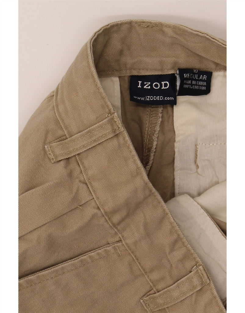 IZOD Boys Straight Chino Trousers 9-10 Years W26 L24 Beige Cotton Vintage Izod and Second-Hand Izod from Messina Hembry 