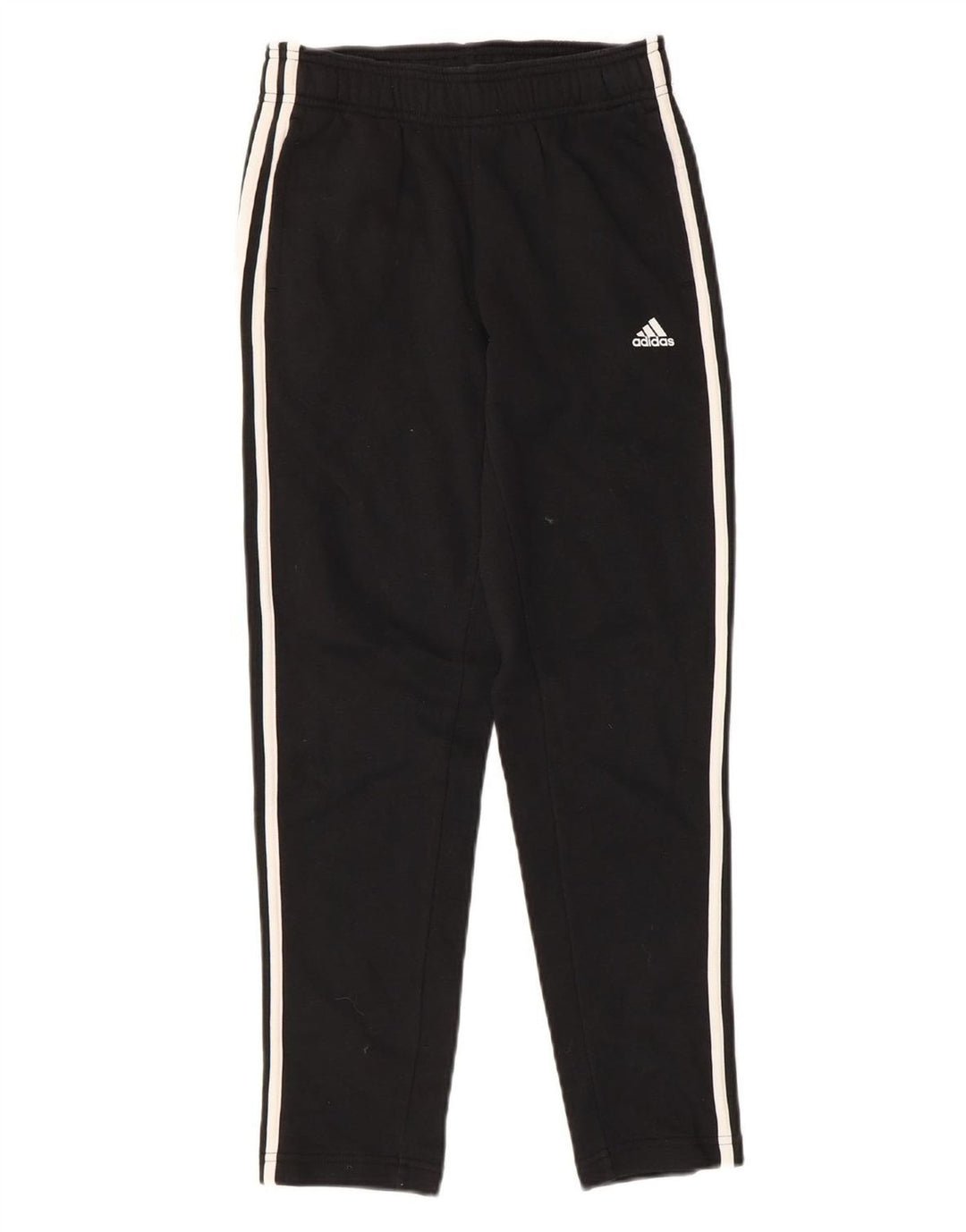 ADIDAS Boys Tracksuit Trousers 11-12 Years  Black Cotton