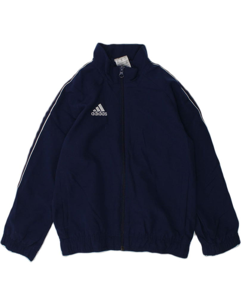 ADIDAS Boys Tracksuit Top Jacket 5-6 Years Blue Polyester | Vintage Adidas | Thrift | Second-Hand Adidas | Used Clothing | Messina Hembry 