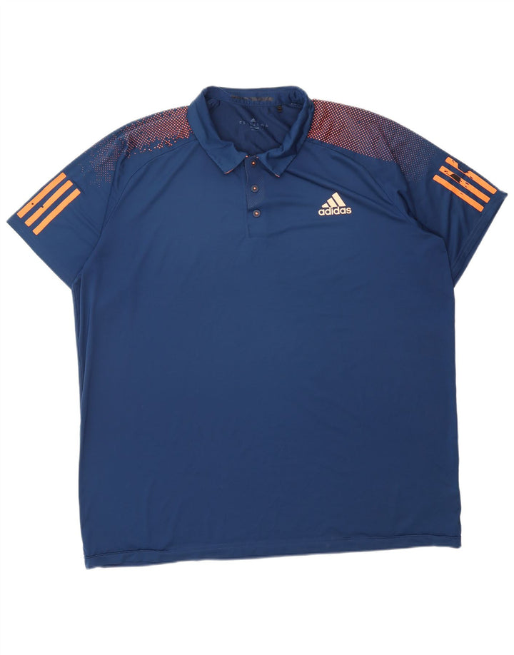 ADIDAS Mens Climacool Polo Shirt XL Blue