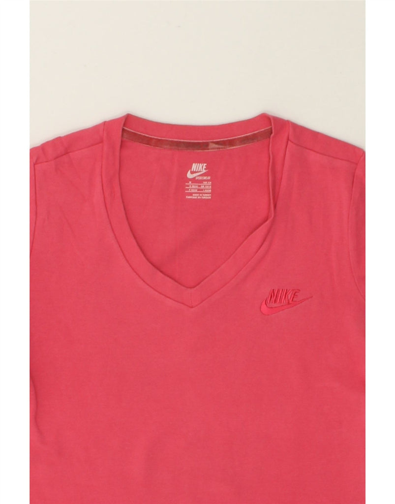 NIKE Womens T-Shirt Top UK 10/12 Medium Pink | Vintage Nike | Thrift | Second-Hand Nike | Used Clothing | Messina Hembry 