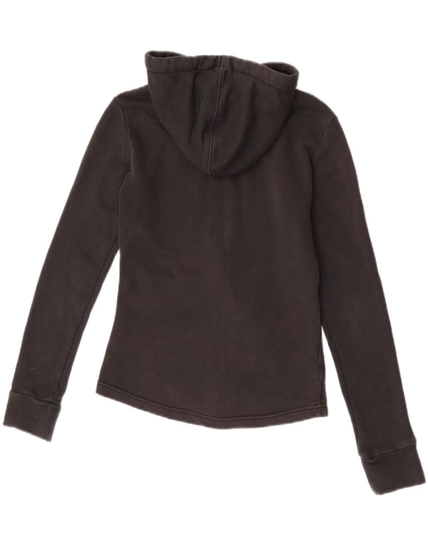 Puma Womens Zip Hoodie Sweater UK 6 XS Black