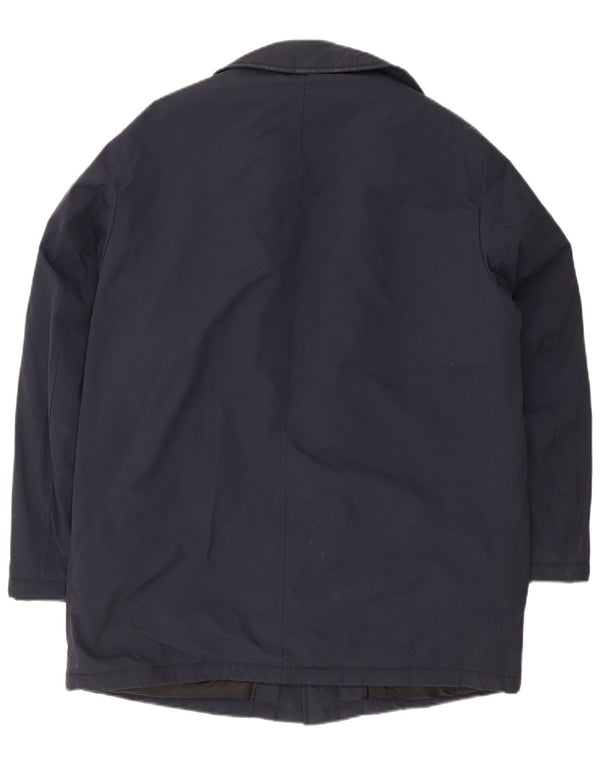 Geox Mens Respira Utility Jacket IT 52 XL Navy Blue Polyamide