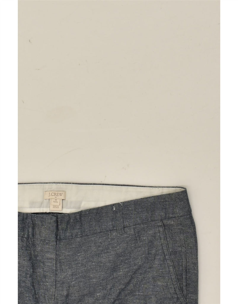 J. CREW Womens Petite Crop Chino Trousers US 10 Large W32 L24 Grey Cotton | Vintage J. Crew | Thrift | Second-Hand J. Crew | Used Clothing | Messina Hembry 