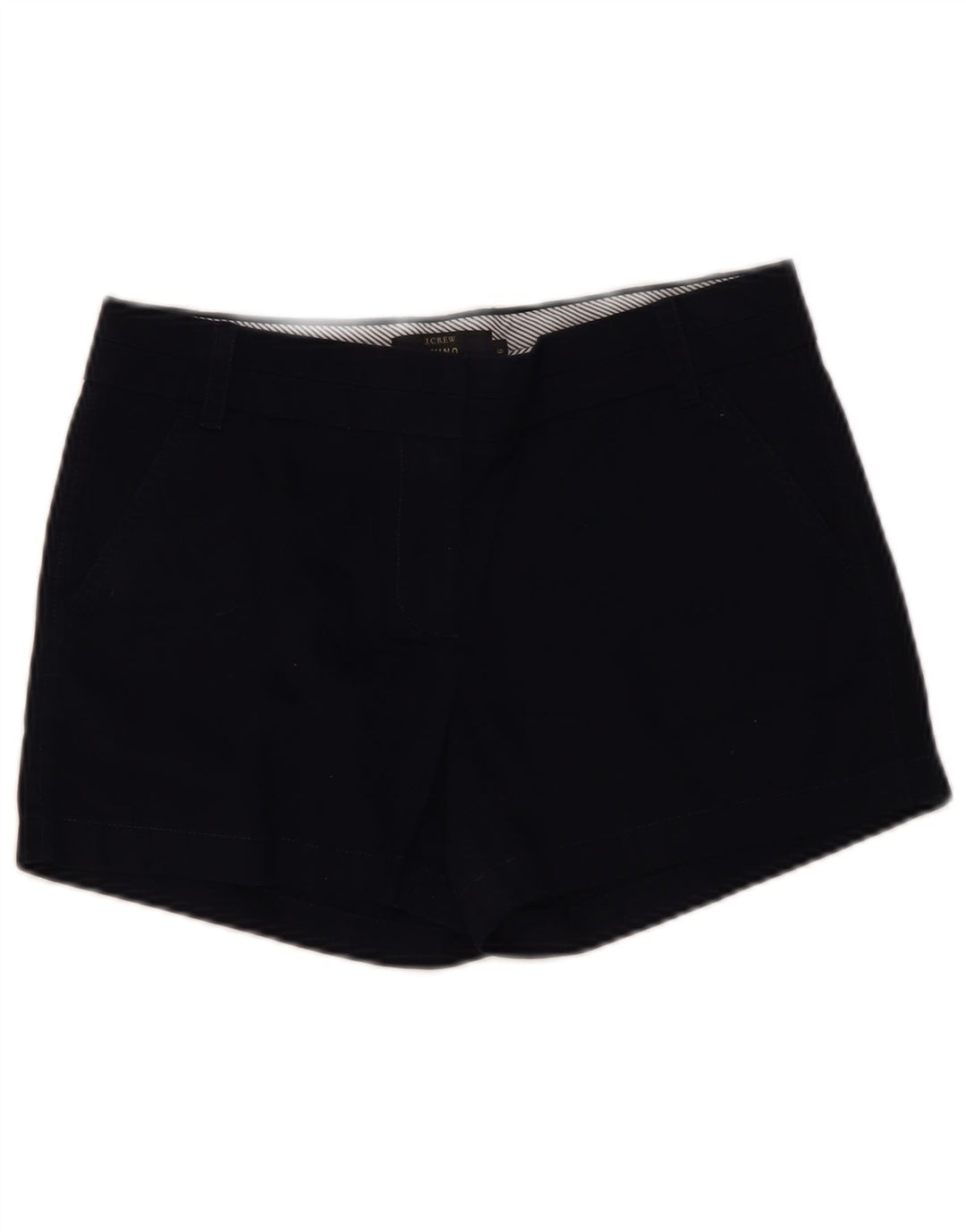 J. Crew Womens Chino Shorts US 6 Medium W32 Navy Blue Cotton