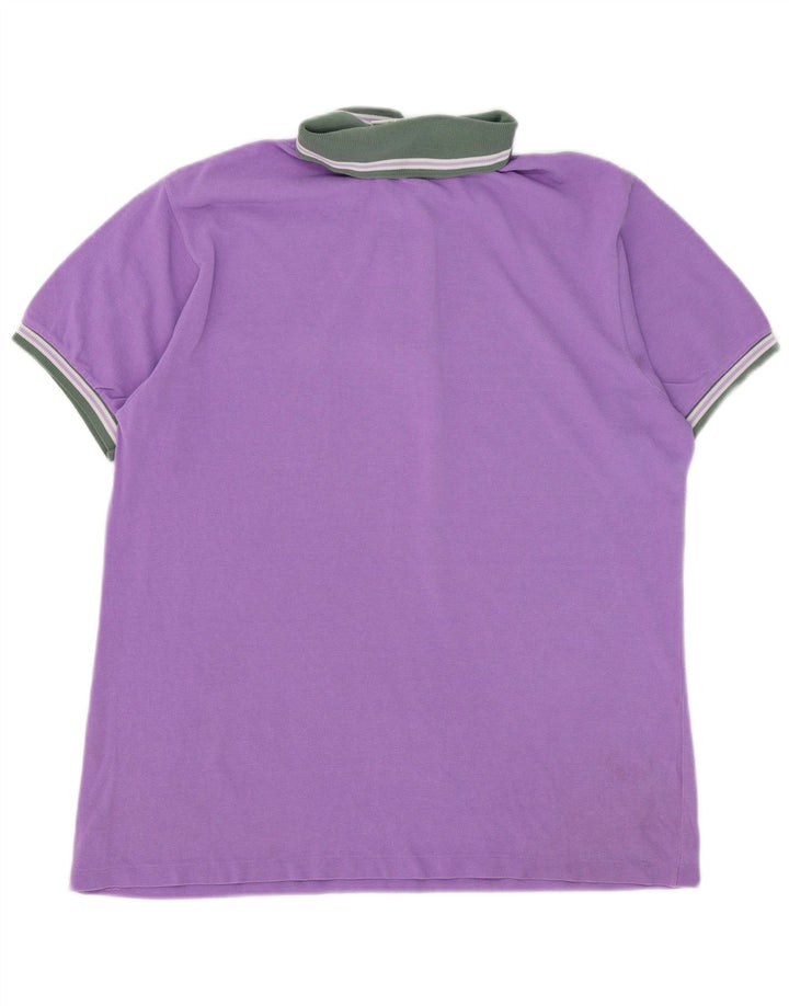 Lacoste Mens Polo Shirt Size 5 Large Purple Cotton