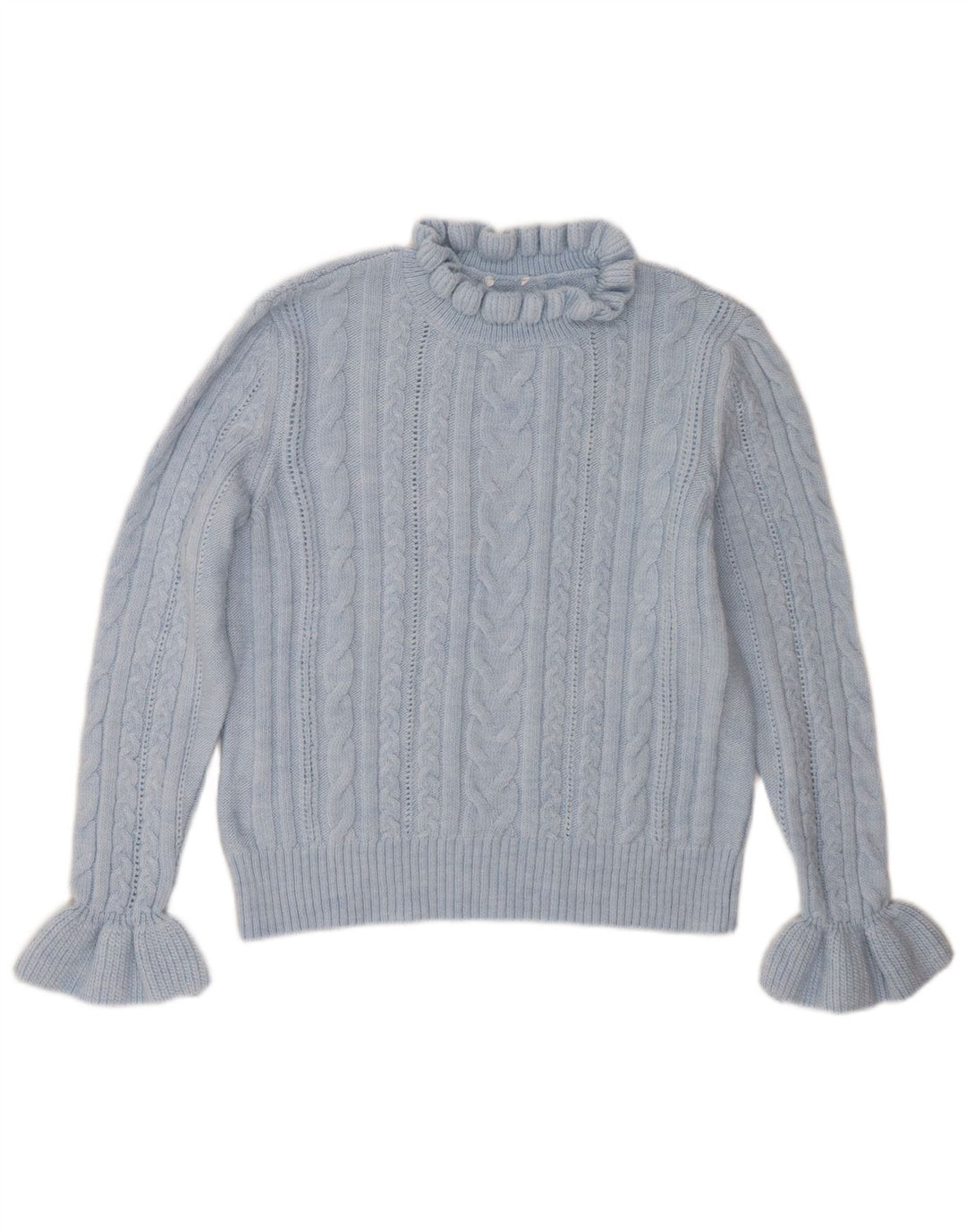 Vintage Womens Crew Neck Jumper Sweater UK 16 Large Blue
