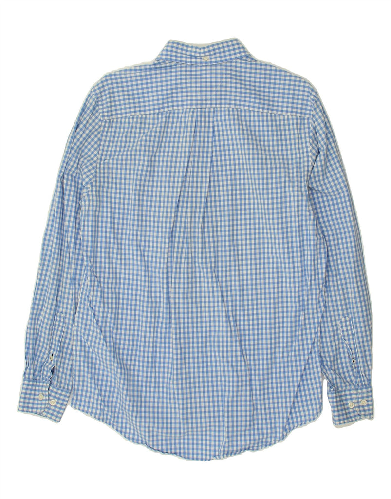 TOMMY HILFIGER Mens Classic Fit Shirt Small Blue Gingham Cotton | Vintage Tommy Hilfiger | Thrift | Second-Hand Tommy Hilfiger | Used Clothing | Messina Hembry 