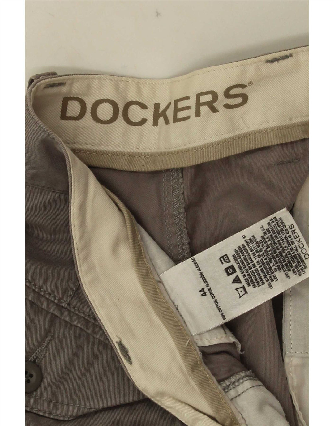 Dockers Mens Cargo Shorts W44 2XL Grey Cotton
