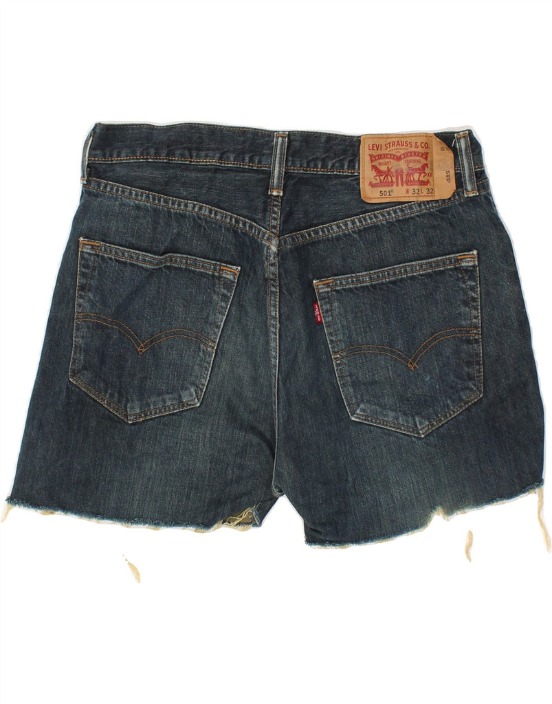 LEVI'S Mens 501 Denim Shorts W32 Medium Blue Cotton | Vintage Levi's | Thrift | Second-Hand Levi's | Used Clothing | Messina Hembry 