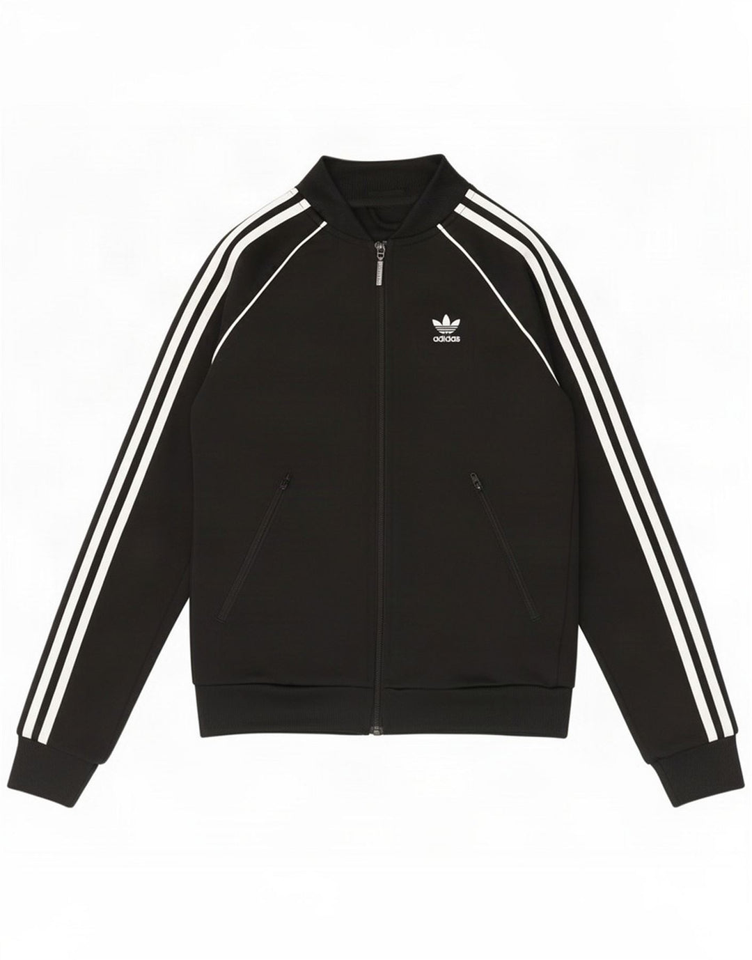 Adidas Womens Tracksuit Top Jacket UK 4 XS Black Polyester