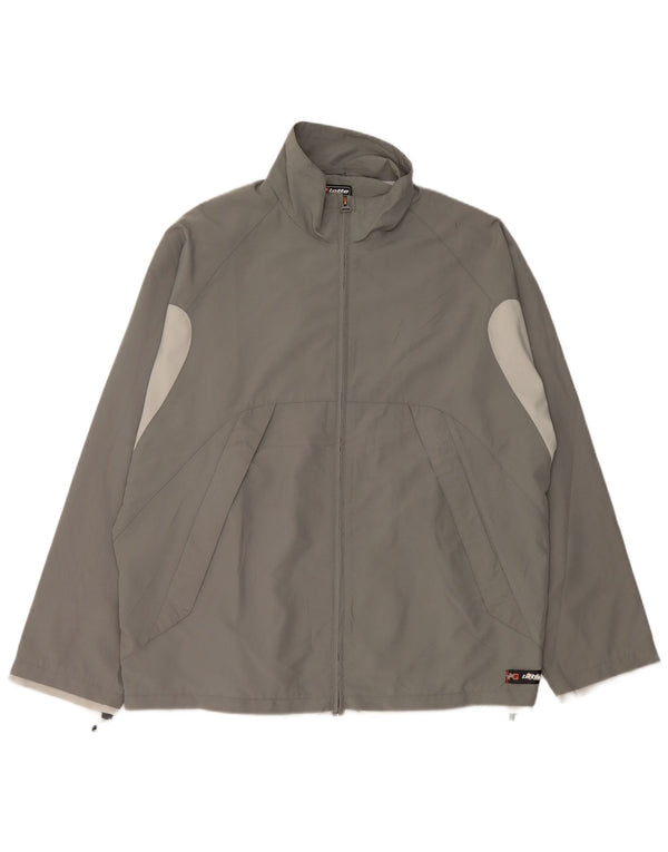 Lotto Mens Tracksuit Top Jacket XL Grey Colourblock Polyester