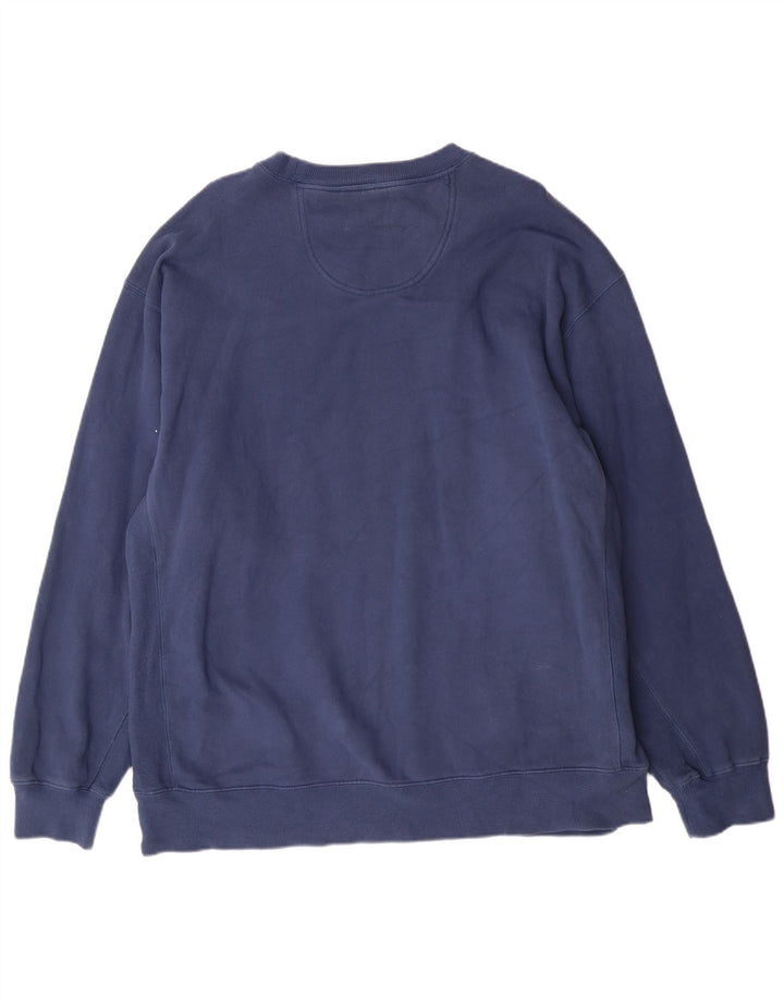 Izod Mens Tall Sweatshirt Jumper XL Navy Blue Cotton
