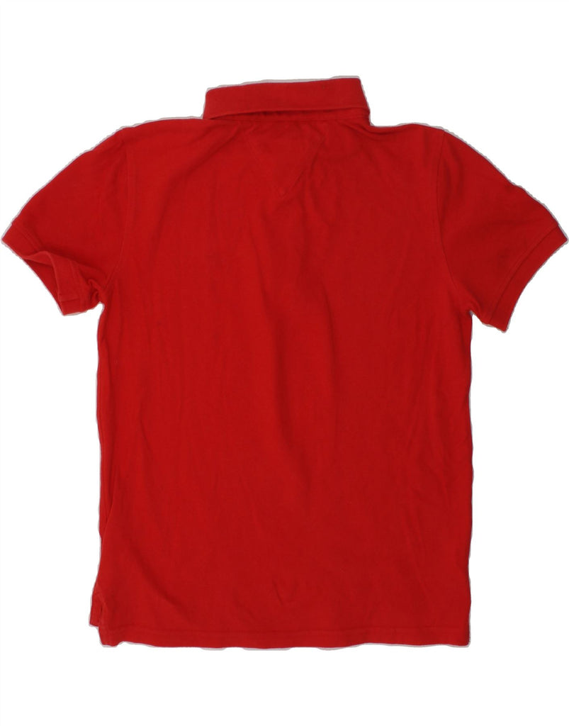 TOMMY HILFIGER Boys Polo Shirt 9-10 Years Red Cotton | Vintage Tommy Hilfiger | Thrift | Second-Hand Tommy Hilfiger | Used Clothing | Messina Hembry 