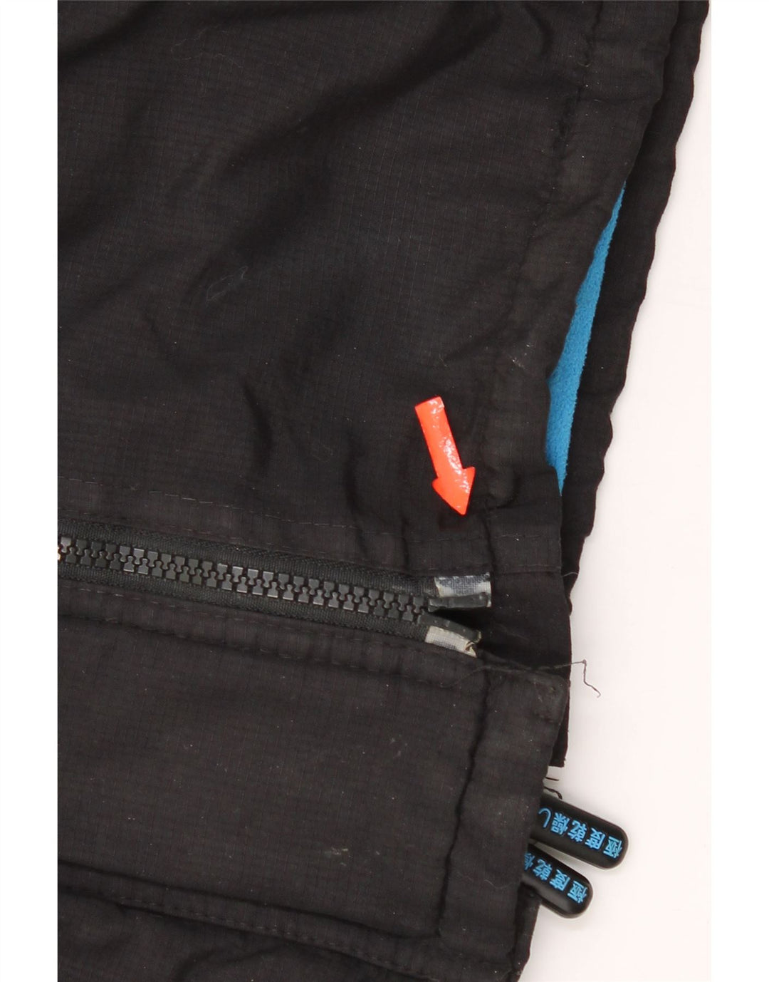 Superdry Mens Graphic Hooded Windbreaker Jacket UK 38 Medium Black Nylon