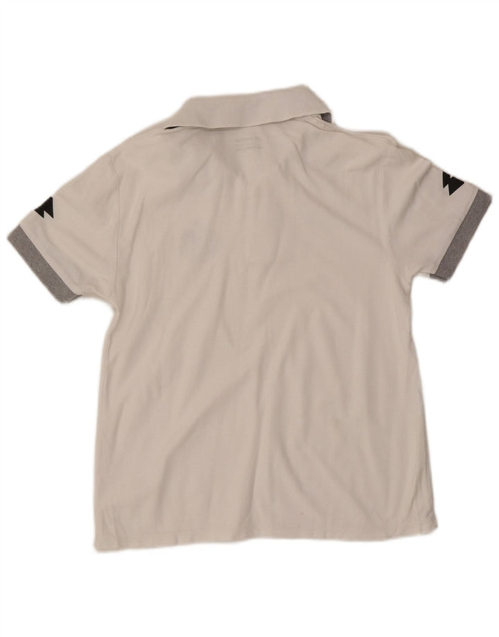 Lotto Mens Graphic Polo Shirt Medium White