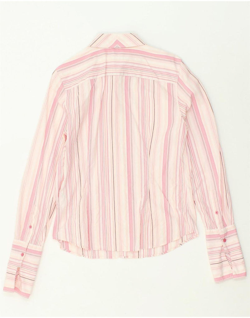 TOMMY HILFIGER Womens Formal Shirt US 10 Large Pink Striped Cotton Vintage Tommy Hilfiger and Second-Hand Tommy Hilfiger from Messina Hembry 