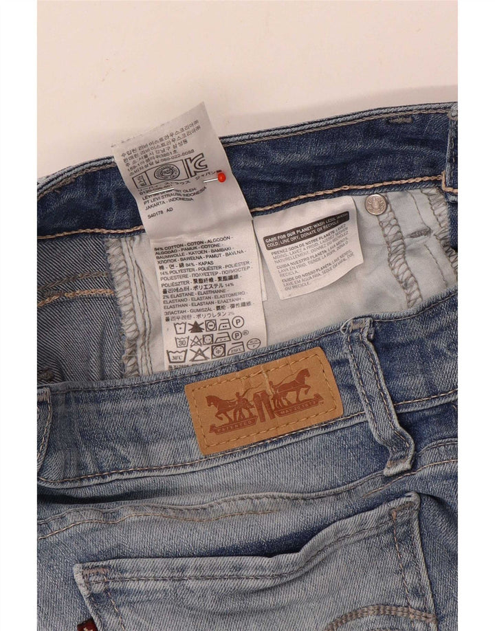 Levi's Womens Legging Skinny Jeans W25 L32 Blue Cotton