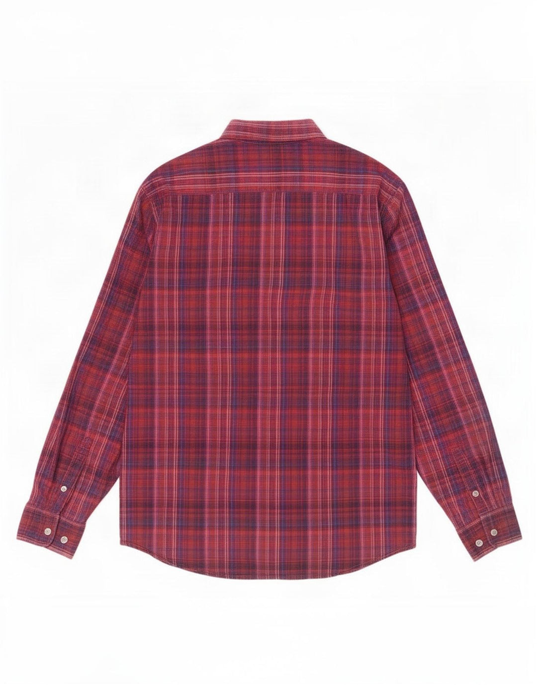 Dkny Mens Shirt Large Red Check Cotton