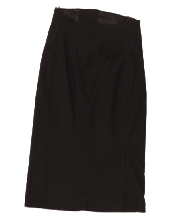 Topshop Womens High Waist Maxi Skirt UK 12 Medium W26  Black