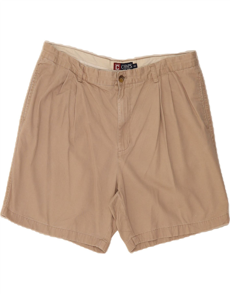 CHAPS Mens Pegged Chino Shorts W40 XL Beige Cotton Vintage Chaps and Second-Hand Chaps from Messina Hembry 