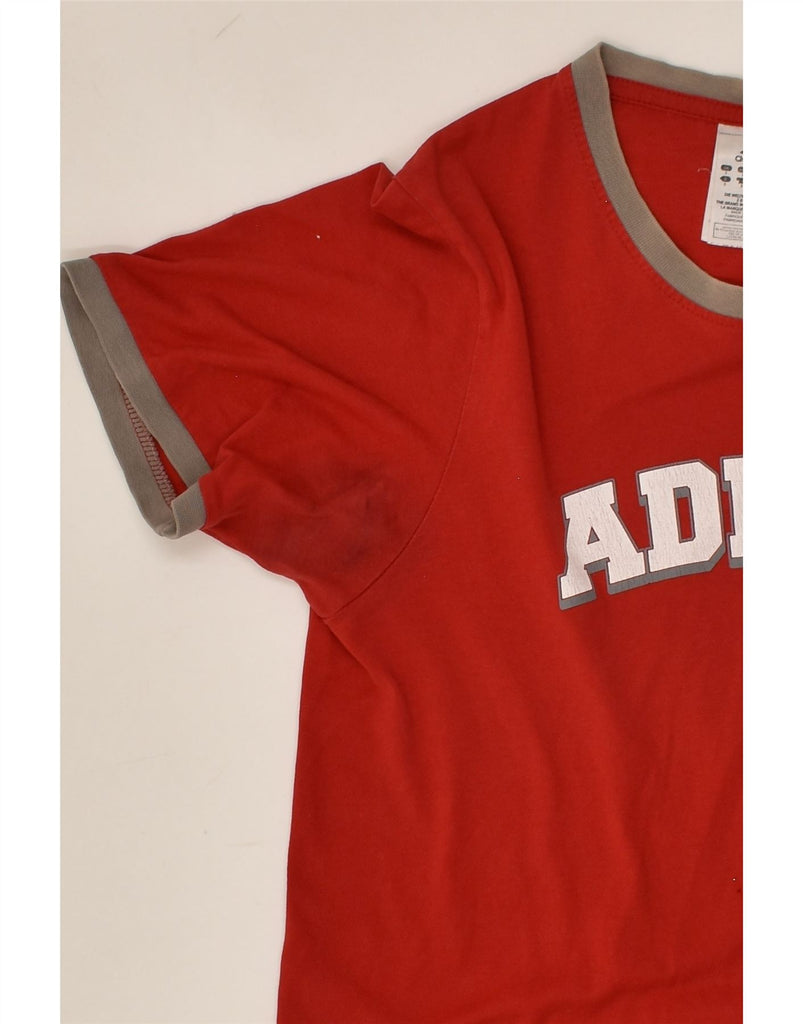 ADIDAS Mens Graphic T-Shirt Top Small Red Cotton | Vintage Adidas | Thrift | Second-Hand Adidas | Used Clothing | Messina Hembry 