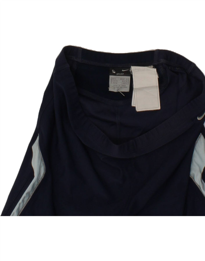 NIKE Womens Dri Fit Swimming Shorts UK 8/10 Small  Navy Blue Colourblock Vintage Nike and Second-Hand Nike from Messina Hembry 